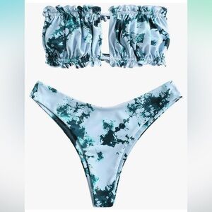 Zaful Amazon tie dyed swim suit